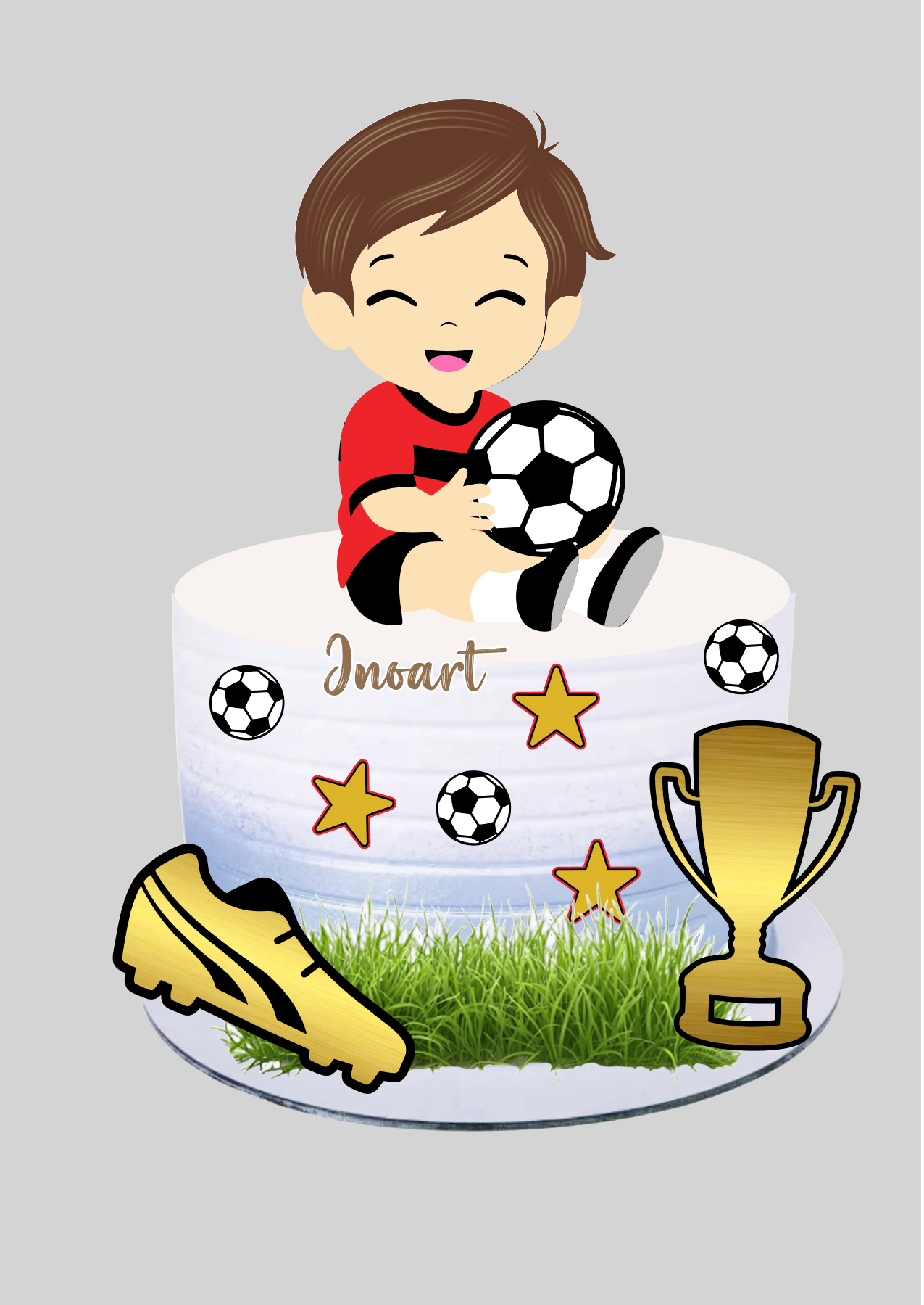 Topo de Bolo Futebol