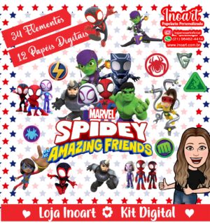 Kit Digital Homem Aranha