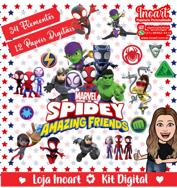 Kit Digital Homem Aranha