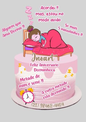 Topo de Bolo Dorminhoca