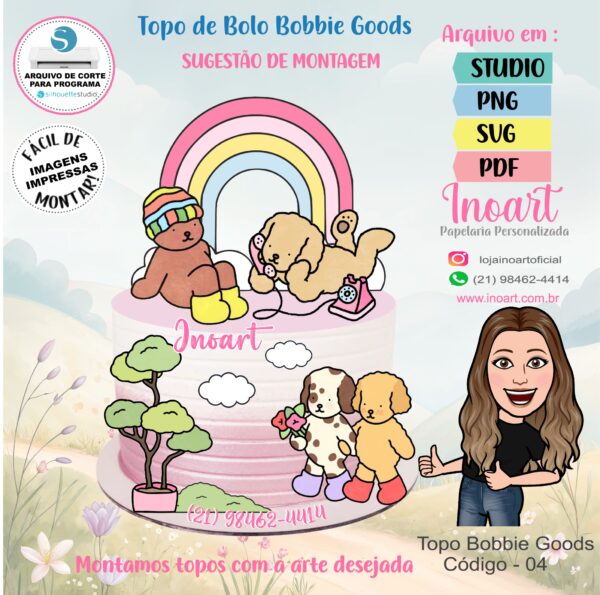Topo de Bolo Bobbie Goods - Imagem 2