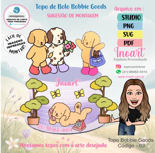 Topo de Bolo Bobbie Goods - Imagem 2