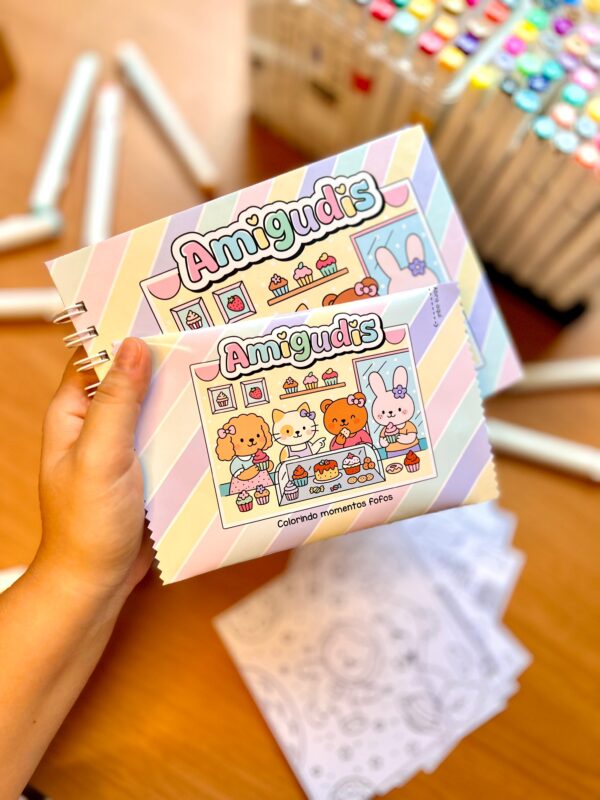 Livro de Colorir Amigudis Meninas - Imagem 4