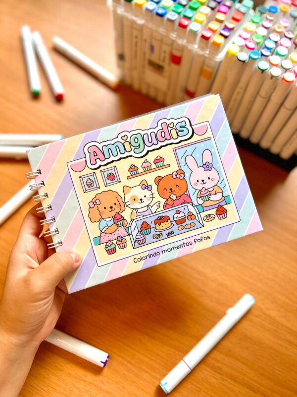 Livro de Colorir Amigudis Meninas - Imagem 9