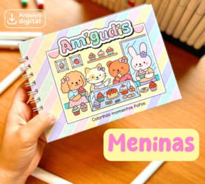 Livro de Colorir Amigudis Meninas
