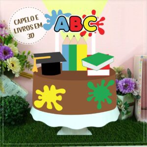 Topo Formatura Abc Slime