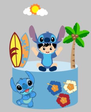 Topo Stitch E Menino Em Camadas Pra Quem Usa O Studio