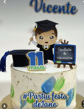 Topo Formatura Menino Mesversario