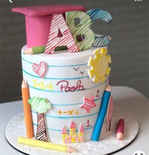 Topo Abc Formatura Aquarela Riscado