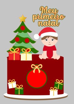 Topo Meu Primeiro Natal Bebê