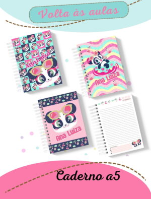 Caderno Panda Puket Menina