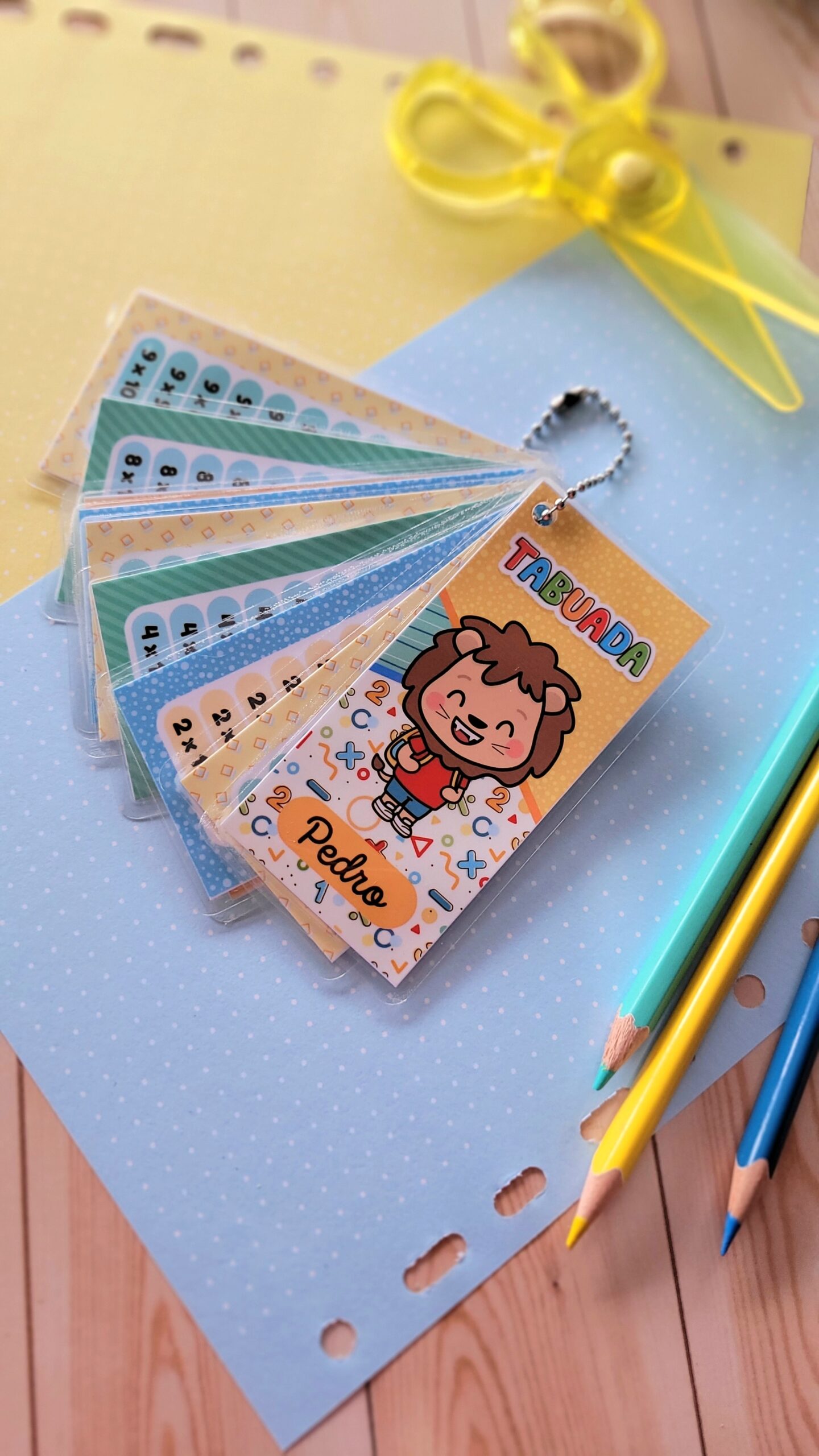 Chaveiro Tabuada Volta As Aulas