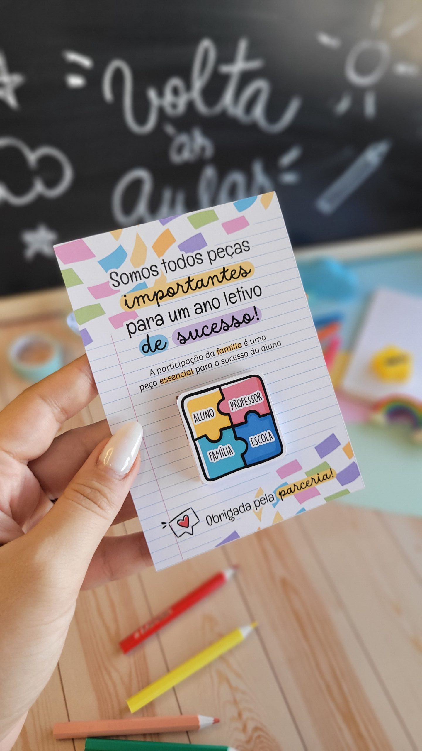 Card Reunião De Pais Volta As Aulas