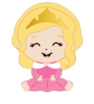 Topo Princesa Aurora Cute