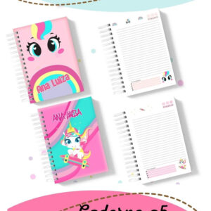 Caderno Unicórnio Puket