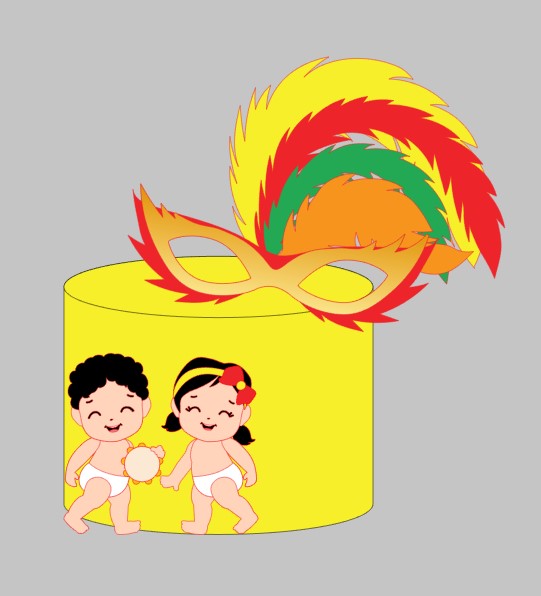 Topo Carnaval Máscara Baby