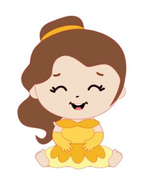 Topo Princesas Bela Cute