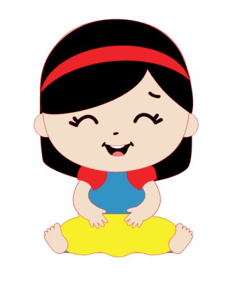 Topo Princesa Branca De Neve Cute