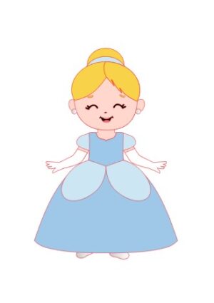 Topo Princesa Cinderela Em Camadas