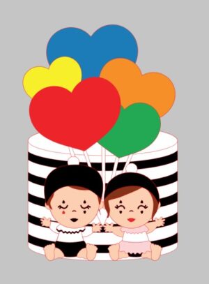 Topo Pierrot Bebês Carnaval