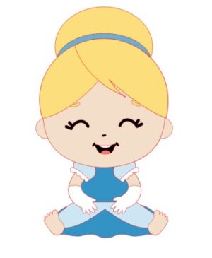 Topo Princesas Cinderela Cute