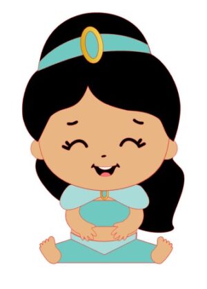 Topo Princesa Jasmine Cute