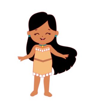 Topo Princesa Pocahontas Em Camadas
