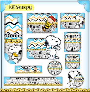 Etiqueta Escolar Snoopy