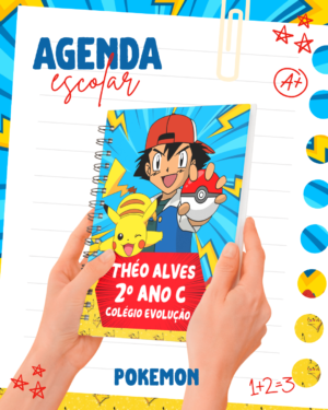 Capa Agenda A5 Pokemon