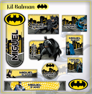 Etiqueta Escolar Batman