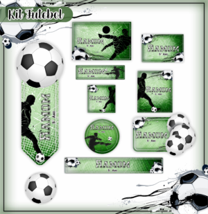 Etiqueta Escolar Futebol