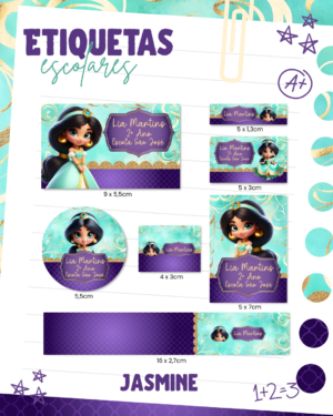 Etiqueta Escolar Jasmine
