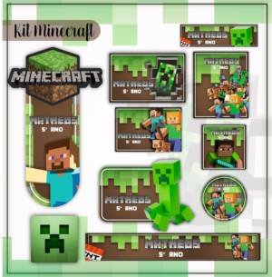 Etiqueta Escolar Minicraft