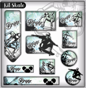 Etiqueta Escolar Skate