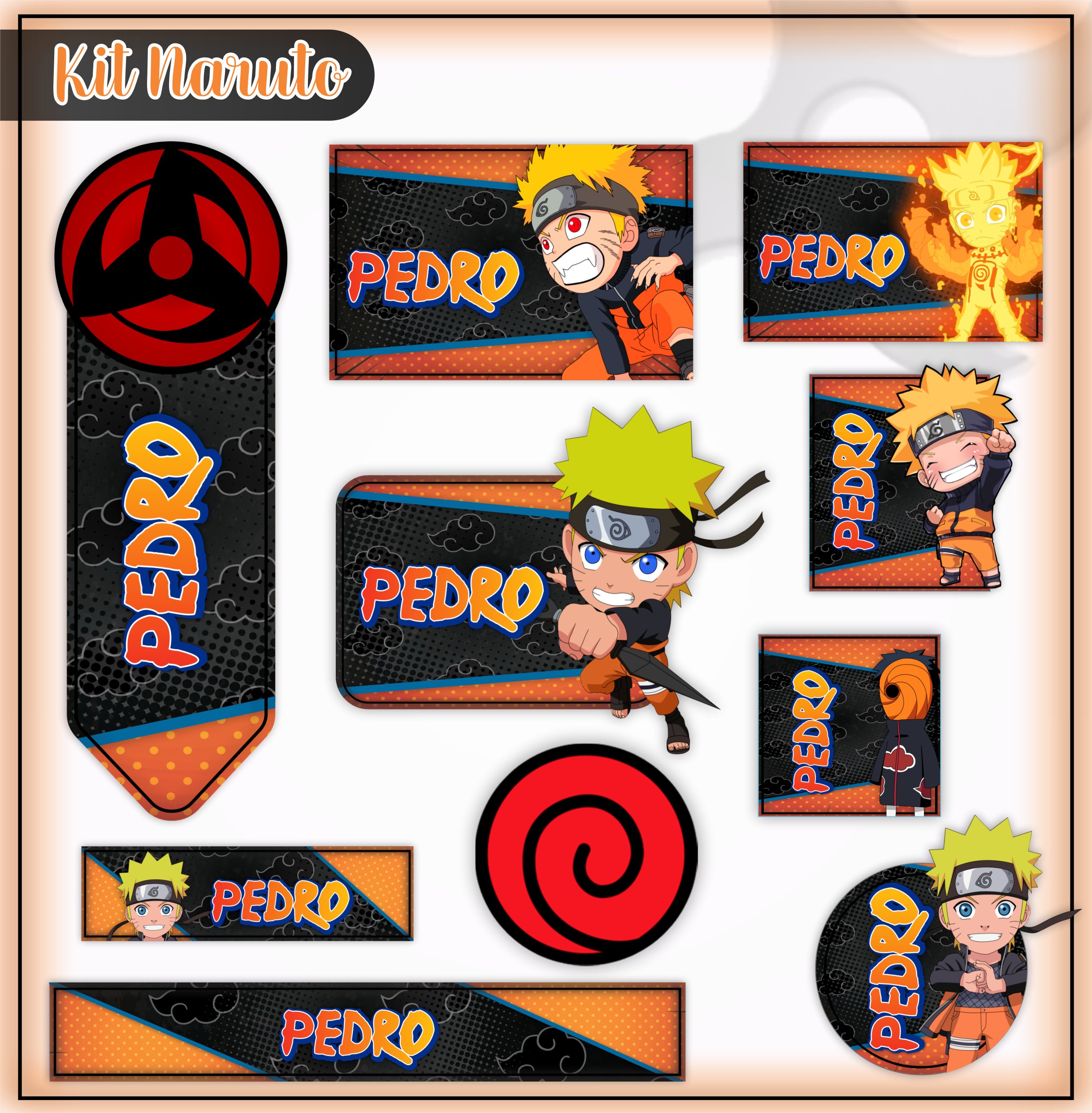 Etiqueta Escolar Naruto