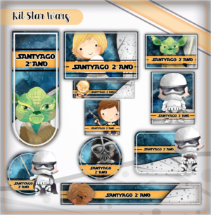 Etiqueta Escolar Star Wars