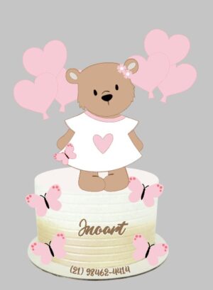 Topo ursinha em camadas