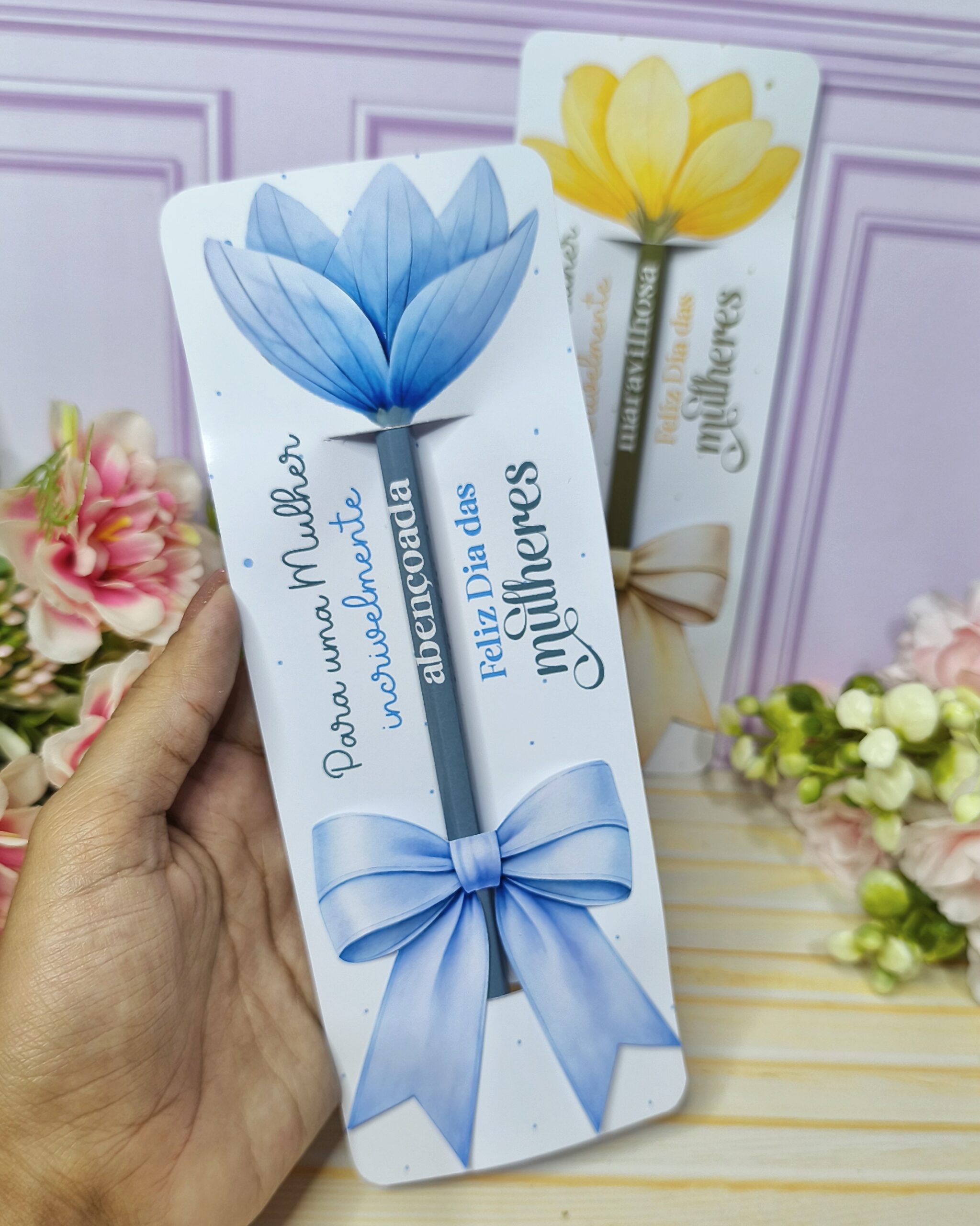 Card Lápis Dia Das Mulheres