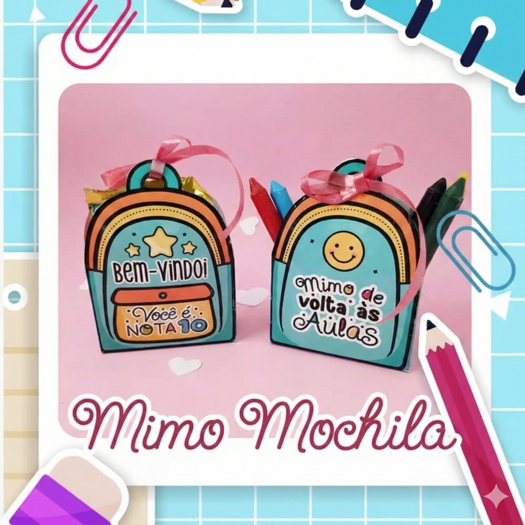 Mimo Mochila Volta As Aulas