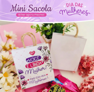 Mini Sacola Dia Das Mulheres