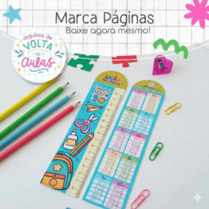 Marca Páginas Volta As Aulas