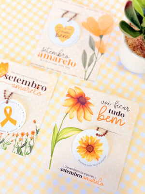 Card Com Chaveiro Setembro Amarelo