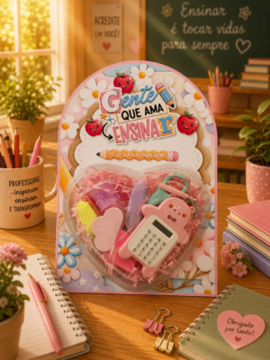 Card Gigante Coração Acetato Dia Dos Professores