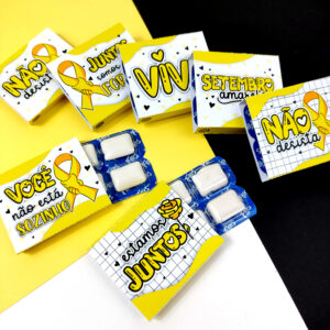 Caixinha Chiclete Setembro Amarelo