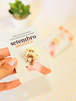 Card Florzinha Setembro Amarelo