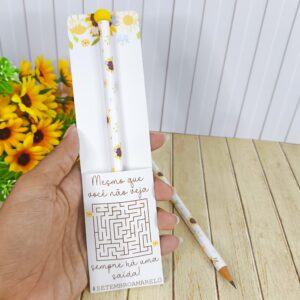 Lápis E Envelope Setembro Amarelo