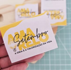 Caixinha Chiclete Setembro Amarelo