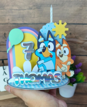 Topo Vela 3D Bluey