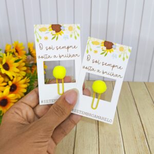 Card Pompom Setembro Amarelo