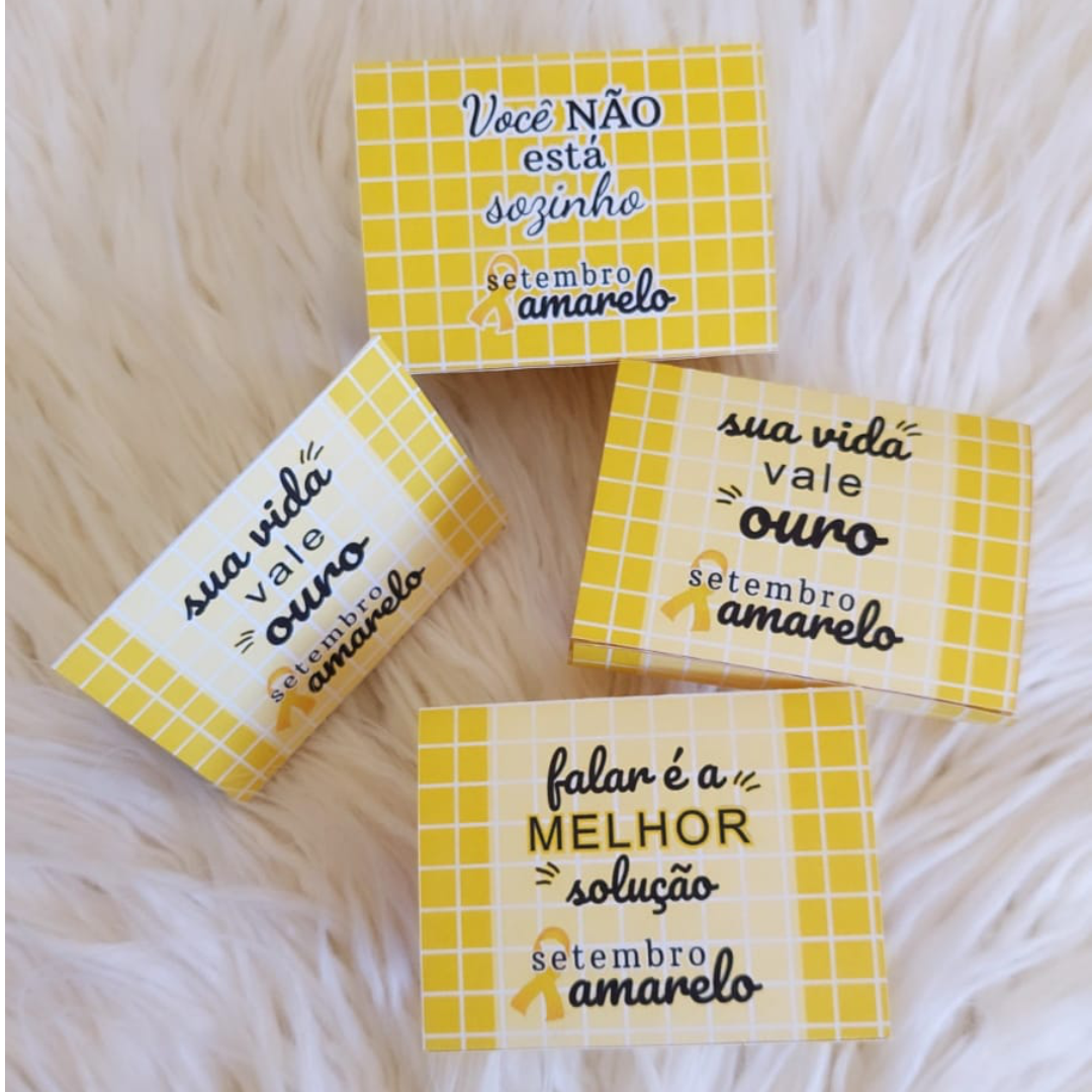 Caixinha De Bombom Setembro Amarelo